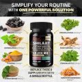 Suplemento orgânico Shilajit Melhorar as cápsulas de energia Shilajit